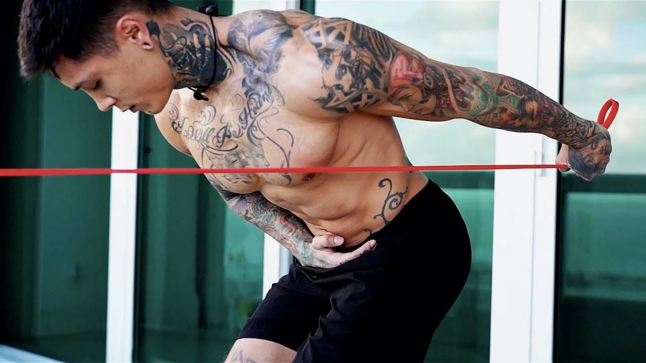Super Effective Shoulder Workout Using Only Resistance Bands – THENX