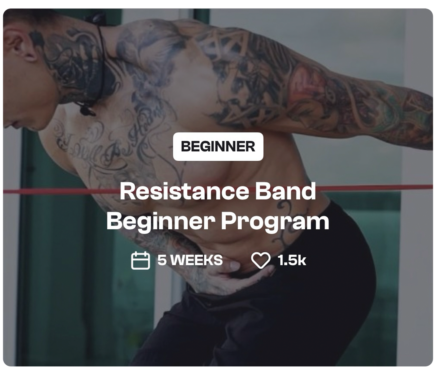 Resistance Band Beginner Program 1c