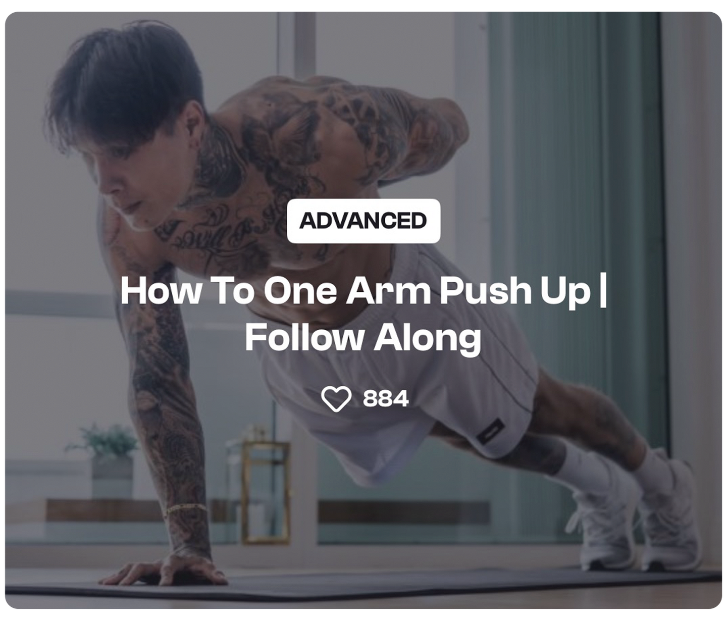 How To One Arm Push Up | Follow Along 1c