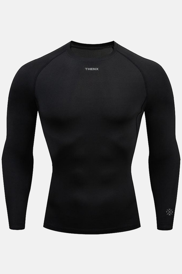 Thenx Long Sleeve Compression Tee - Black