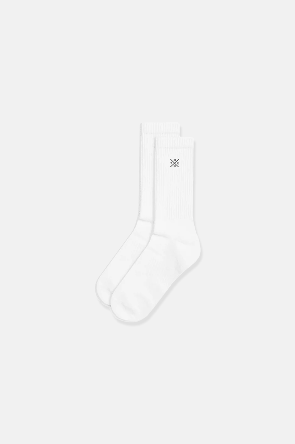 Thenx Crew Socks - White 1c