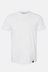 Thenx Plain Viscose White Tee 1c